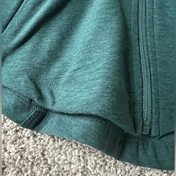 Danskin Full Zip Athletic Jacket, Heathered Blue-Green/Turquoise,Women’s Size XS - Picture 4 of 12